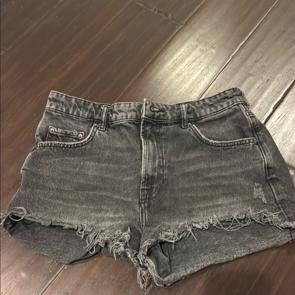 Black Jean Shorts